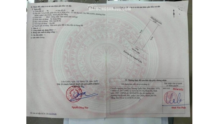 Bán đất Hòa Phú 2 – sát khu E Kim Long - Trục thông